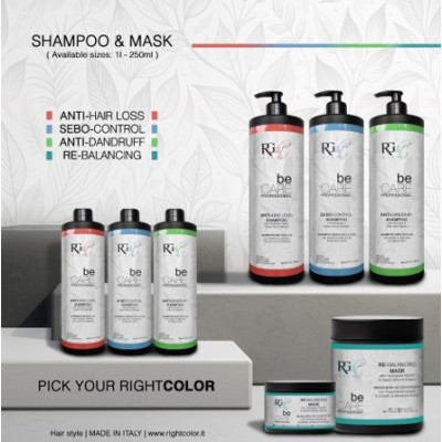 RG - RIGHT COLOR - beCARE ANTI-DANDRUFF - ANTI-CASPA SHAMPOO 1000ml
